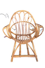 Fauteuil, Chaise enfant en rotin, forme coquille