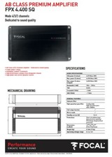 Amplificateur 4 Canaux Focal