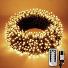 Guirlande LED Noël 20M Étanche 8 Modes Intérieur Extérieur Sapin Décor