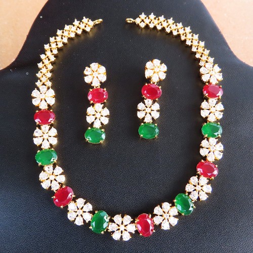 Parure collier plaqué - collier, or