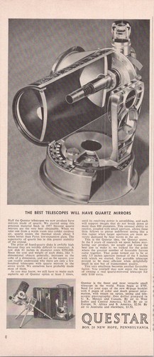 Questar vintage 1966 telescope - questar,