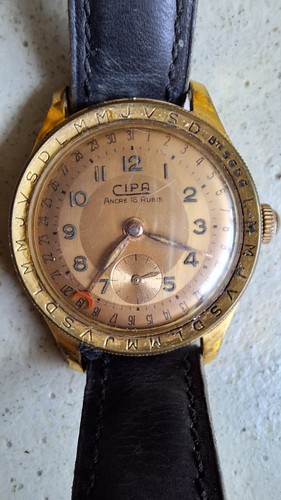 Montre vintage calendographe - montre,