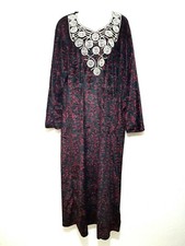 Abaya Maxikleid Djelaba Robe En Velours D'Hiver Robe De Soirée Taille M - XXL