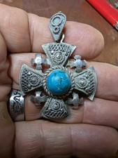 Croix De Malte En Argent Ancienne