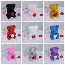 Peluche ours rose mousse