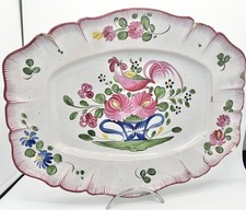 Grand plat faïence