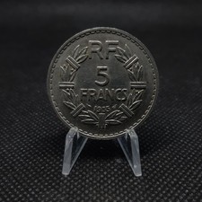 5 francs France 1935 - Lavrillier en nickel, SUP, sous pochette