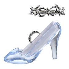 Bague oiseau bleu pantoufle en