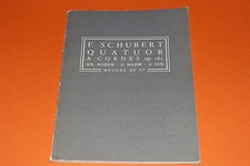 SCHUBERT "QUATUOR À CORDES