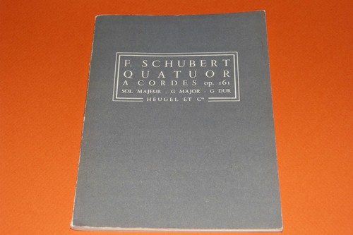 Schubert quatuor cordes - schubert, "quatuor