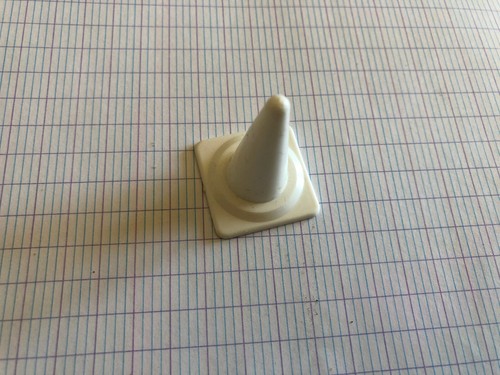 Cone signalisation blanc - cone,