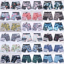 Hurley Fitness Competition Beach Shorts Mens Boardshorts Elastic Swim Trunks H05