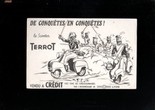 collection buvard ancien publicitaire scooter terrot