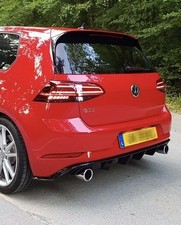 Heckdiffusor GTI Look für Golf 7 Facelift ab 03/2017 Heckansatz Maxton mit ABE