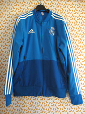 Veste Adidas Real Madrid bleu ciel Homme Football tracksuit training Jacket - S