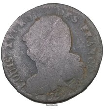 Louis XVI . 2 Sols 1792 W