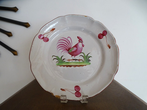 Assiette ancienne faience - , st