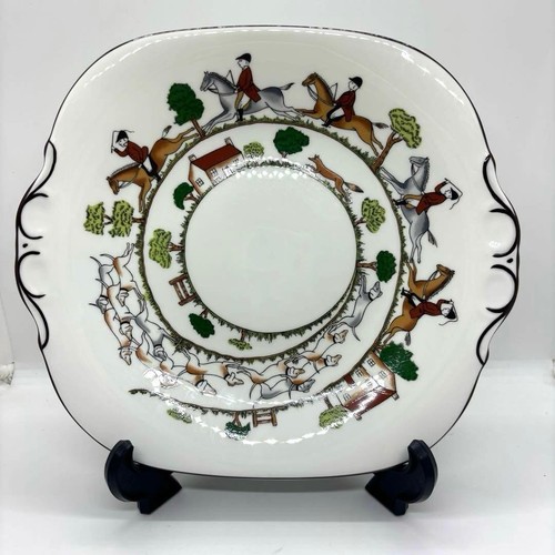 Assiette scène chasse - scène, de
