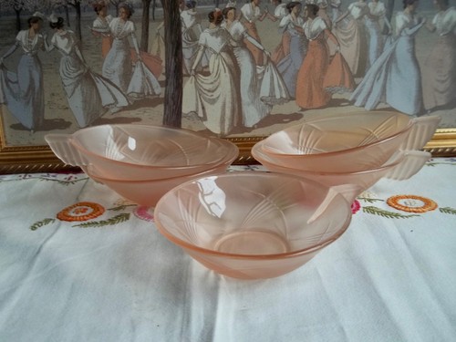 Coupelles art déco verre - 5,