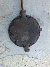 Ancien Gaufrier  gaufrette En Fonte