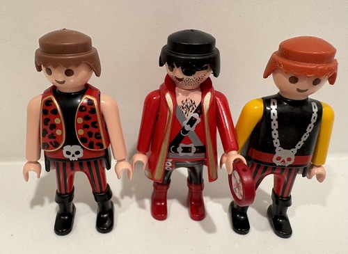 Playmobil pirate figures - pirate, x3