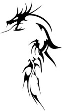 Tribal Dragon 4 Sticker