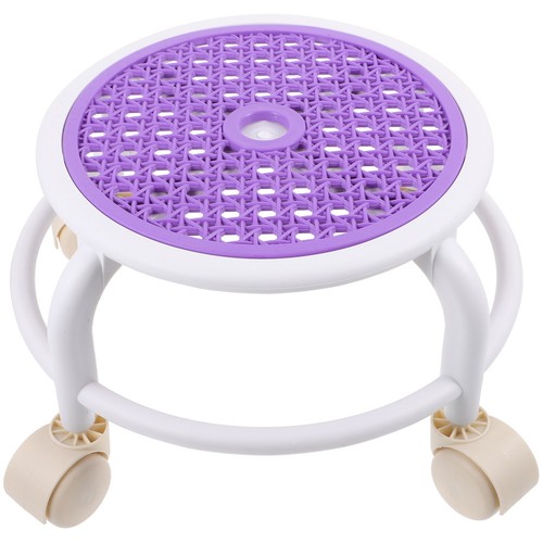 Tabouret bas roulettes - ,
