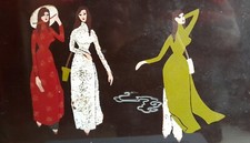 Laque Vietnam Indochine Milieu XXeme Signé