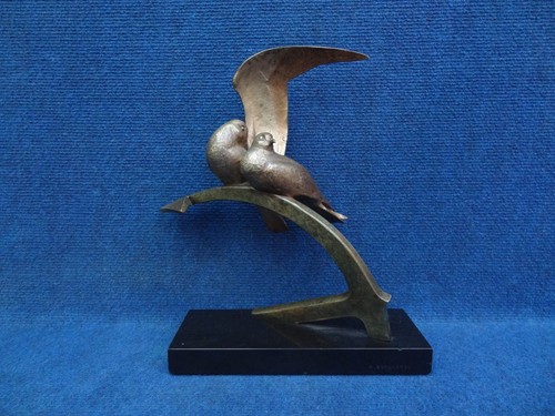 Art deco bronze two - art,