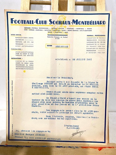 Ancien document football club - document,