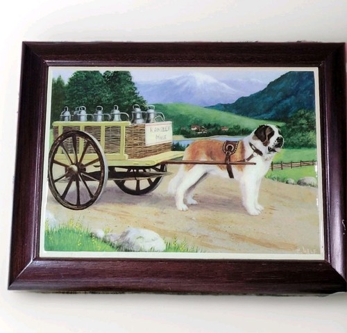 Vintage saint bernard dog - saint,