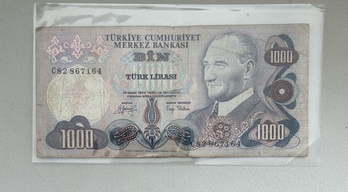 Billet turquie 1000 lires bon - billet,