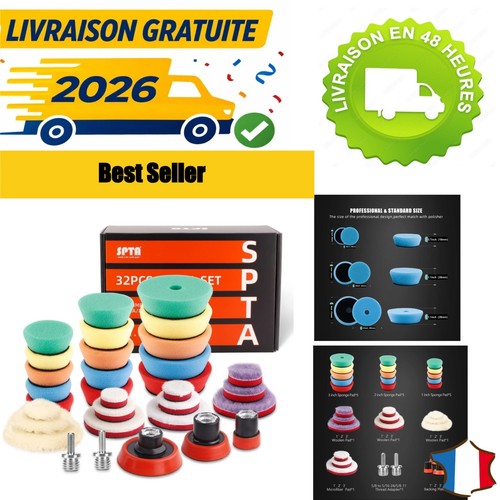 Kit polissage voiture spta - polissage,