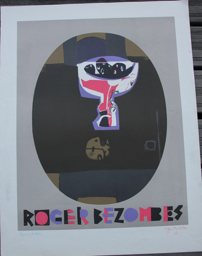 Roger bezombes lithographie - roger,