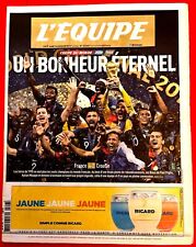 FOOTBALL L'EQUIPE 16/07/2018 FINALE DU MONDIAL FRANCE CROATIE 4-2 MOSCOU RUSSIE