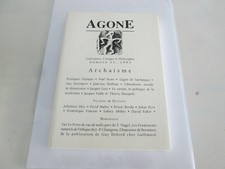  AGONE ..numero 11..  LITTERATURE/POLITIQUE/PHILOSOPHIE...1993