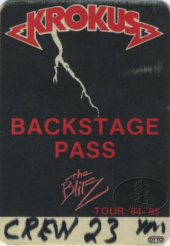 Krokus 1984 blitz tour - 1984-85,