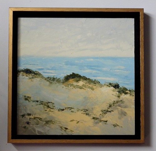 Huile couteau a travers - , "a