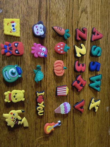 Lot pvc shoe charms cartoon - lot,