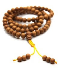 Collier En Bois De Santal Aromatique Mala De 8Mm Perles Enroulé Au Poignet