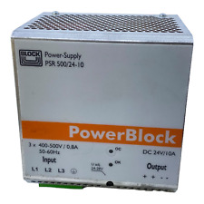 Block Psr500/24-10 Alimentation 3x 400-500V/0,8A Dc 24V/10A 50-60Hz