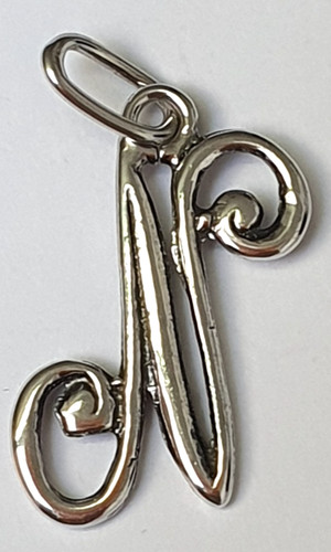Pendentif argent initiale - , n