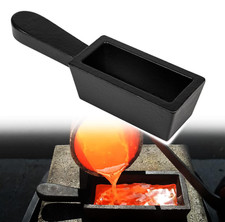 25 oz Troy Ounce Gold Bar Loaf Cast Iron Ingot Mold for Melting Casting Refining