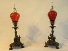PAIRE DE LAMPE A GAZOGENE