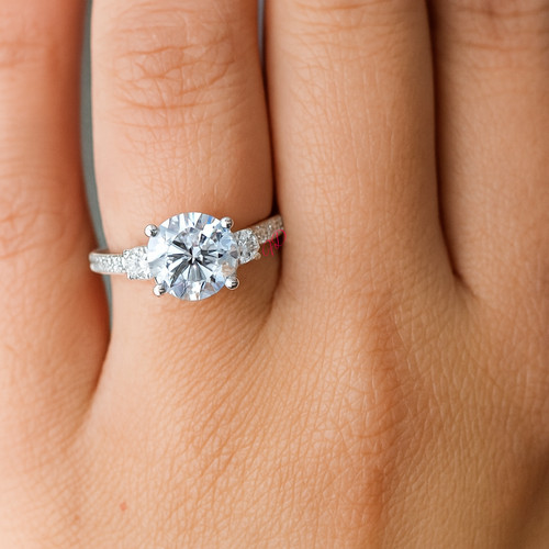 Bague diamant cultivé - diamant, or