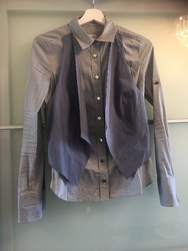 Chemise rayée bleue