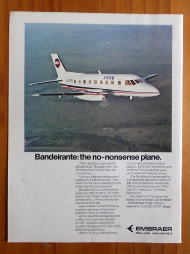 1984 pub avion embraer - 5/1984,