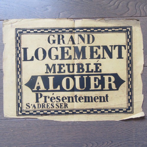 Affiche ancienne 1810 grand - affiche,