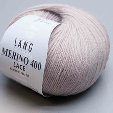 Lang Yarns Mérinos 400 Lace 96 - Ll 200g/25g - Grosseur D'Aiguille 2,5