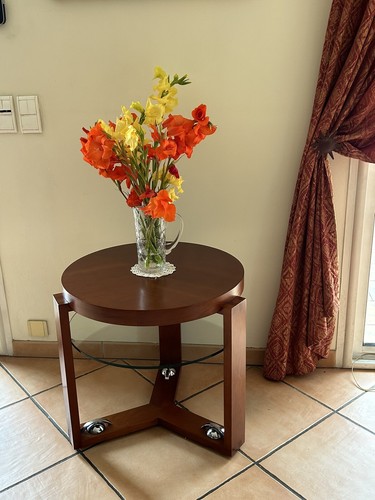 Table ronde desserte design - table,